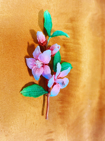 Peach Blossom Brooch