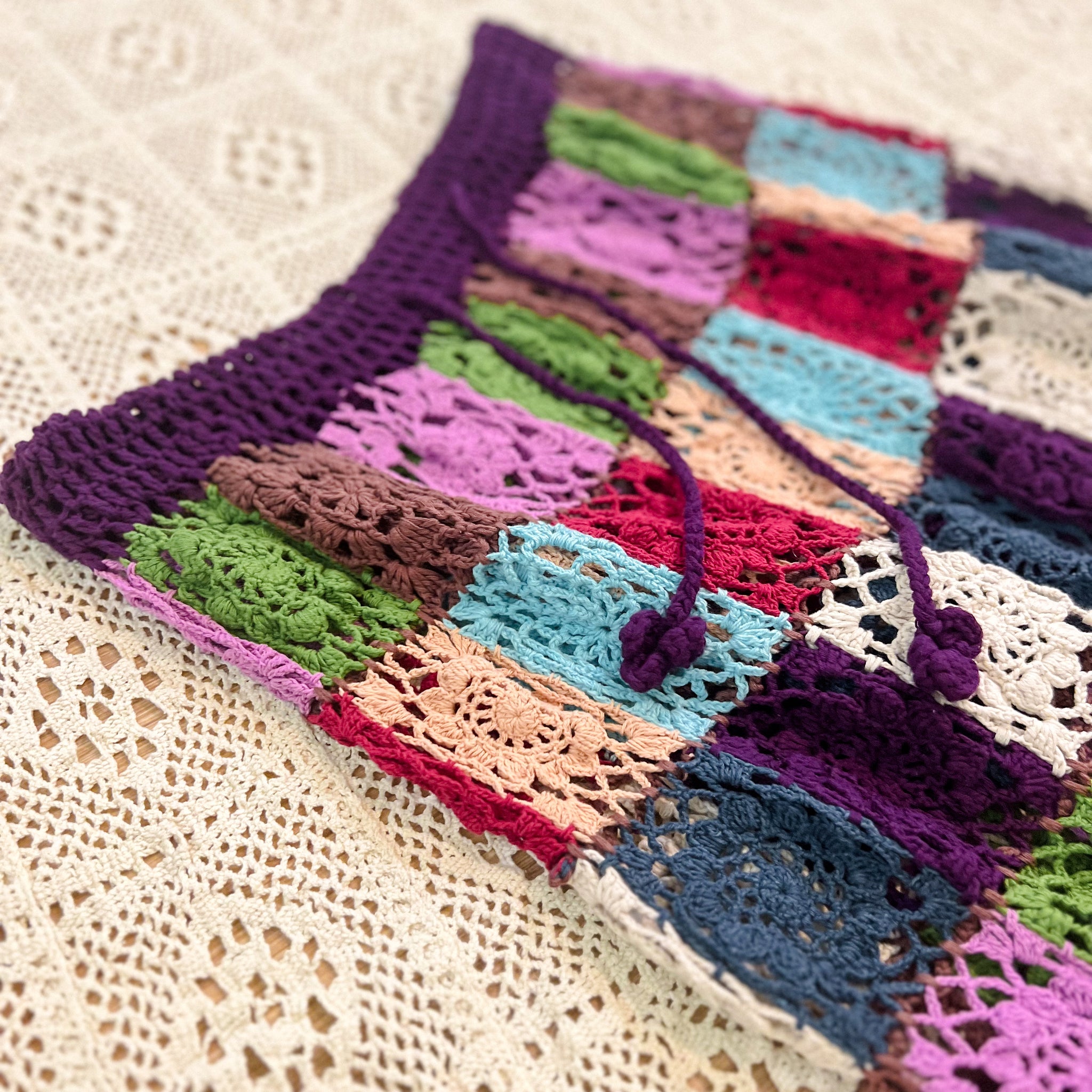 Granny Square Pattern Skirt