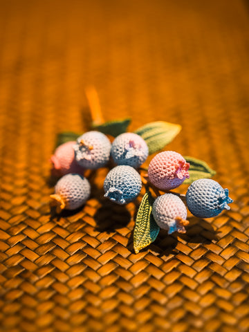 Blue Berry Brooch