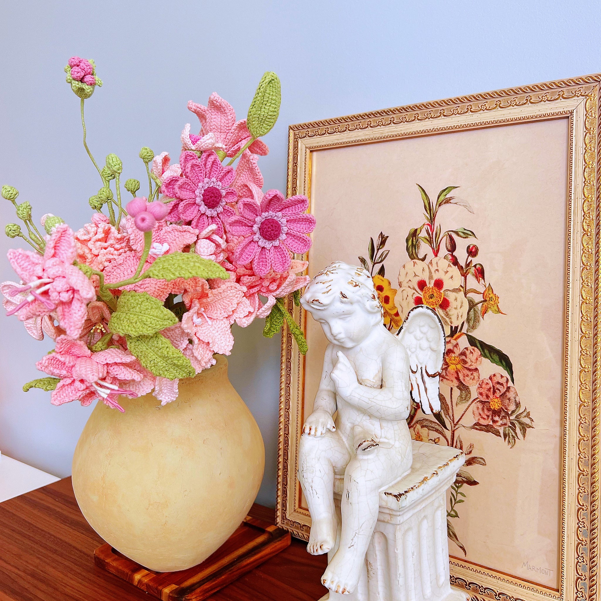 C7 Celestial Veil | Bouquet ( Pink flowers )