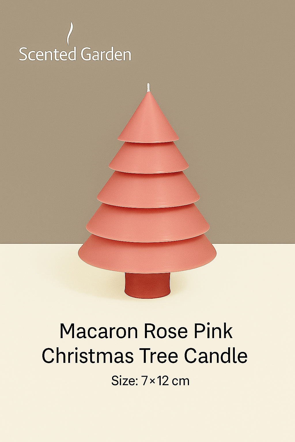 Soft Floras – Blush Pine｜Macaron Rose Pink Christmas Tree Candle
