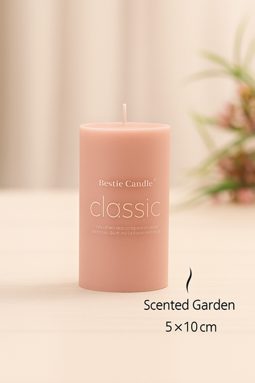 Nature Forms - Sakura Pink &amp; Ivory Vanilla Pillar Candles