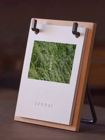 2025 Vintage Calendar made of wood and iron